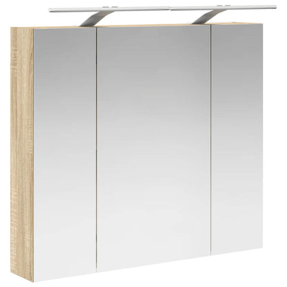Badkamer spiegelkast met plank Sonoma Eiken 80 x 14.5 x 70 cm