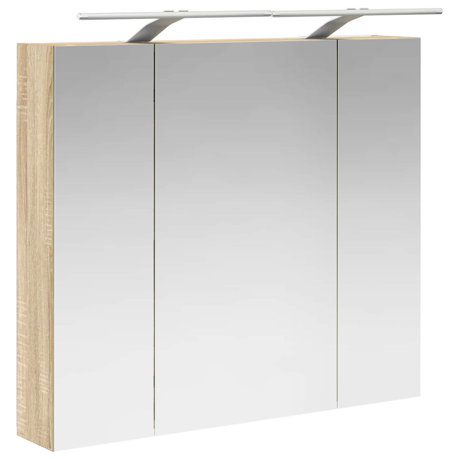 Badkamer spiegelkast met plank Sonoma Eiken 80 x 14.5 x 70 cm