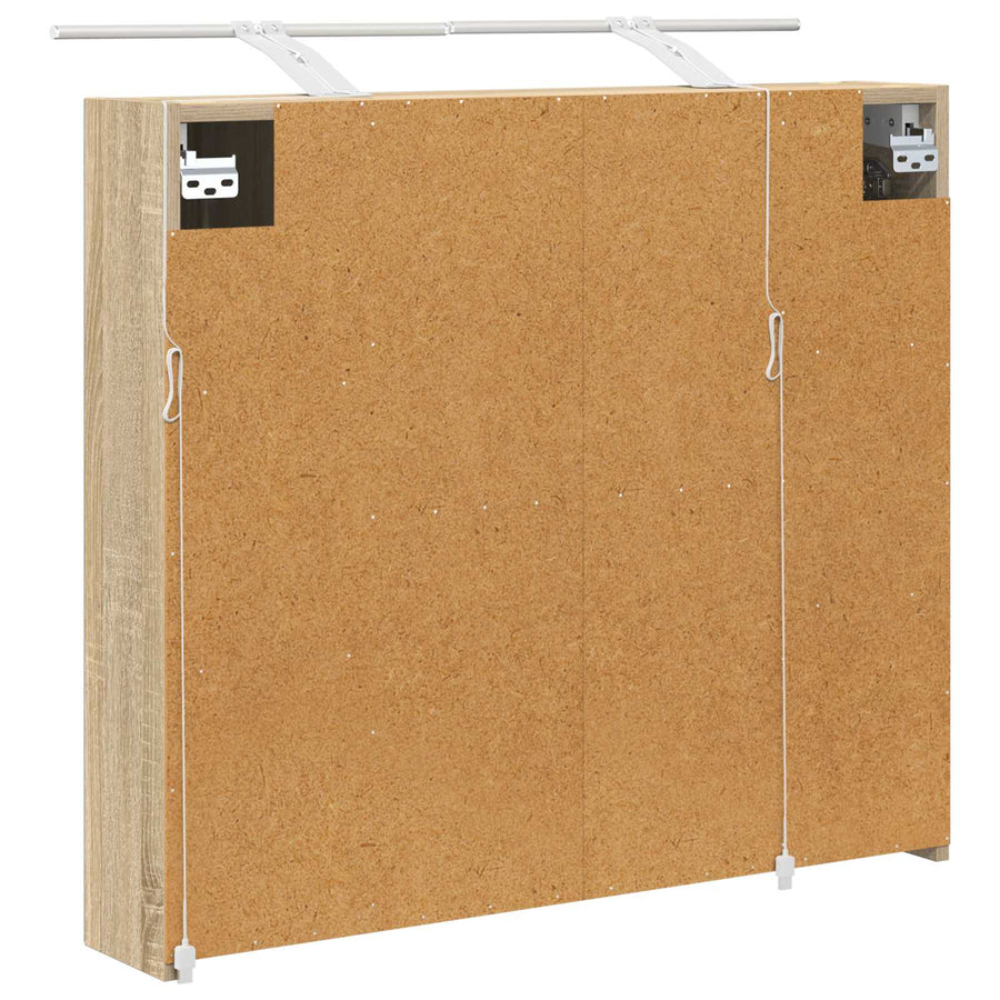 Badkamer spiegelkast met plank Sonoma Eiken 80 x 14.5 x 70 cm