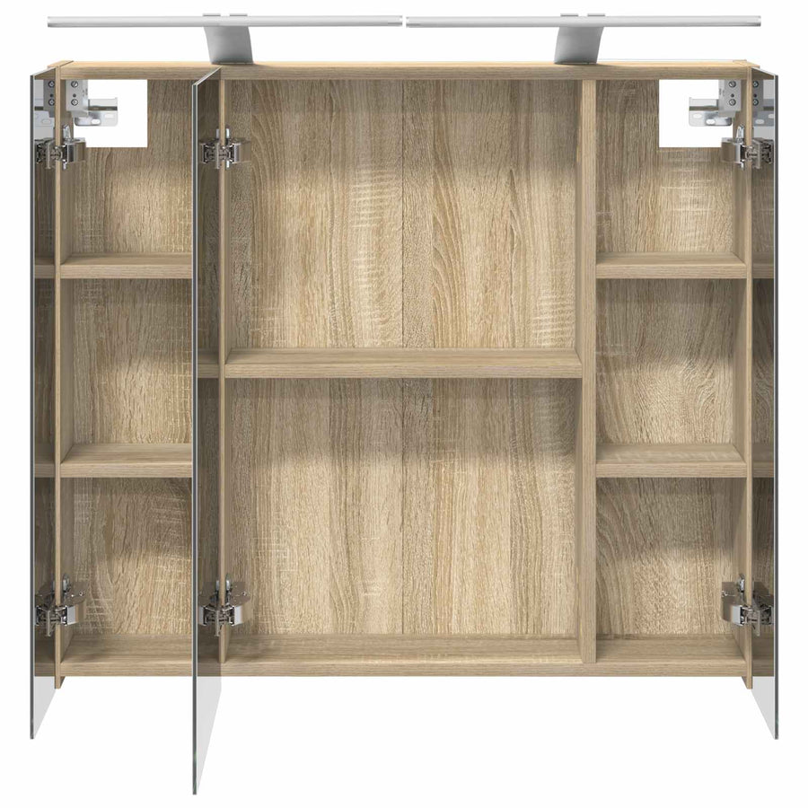 Badkamer spiegelkast met plank Sonoma Eiken 80 x 14.5 x 70 cm