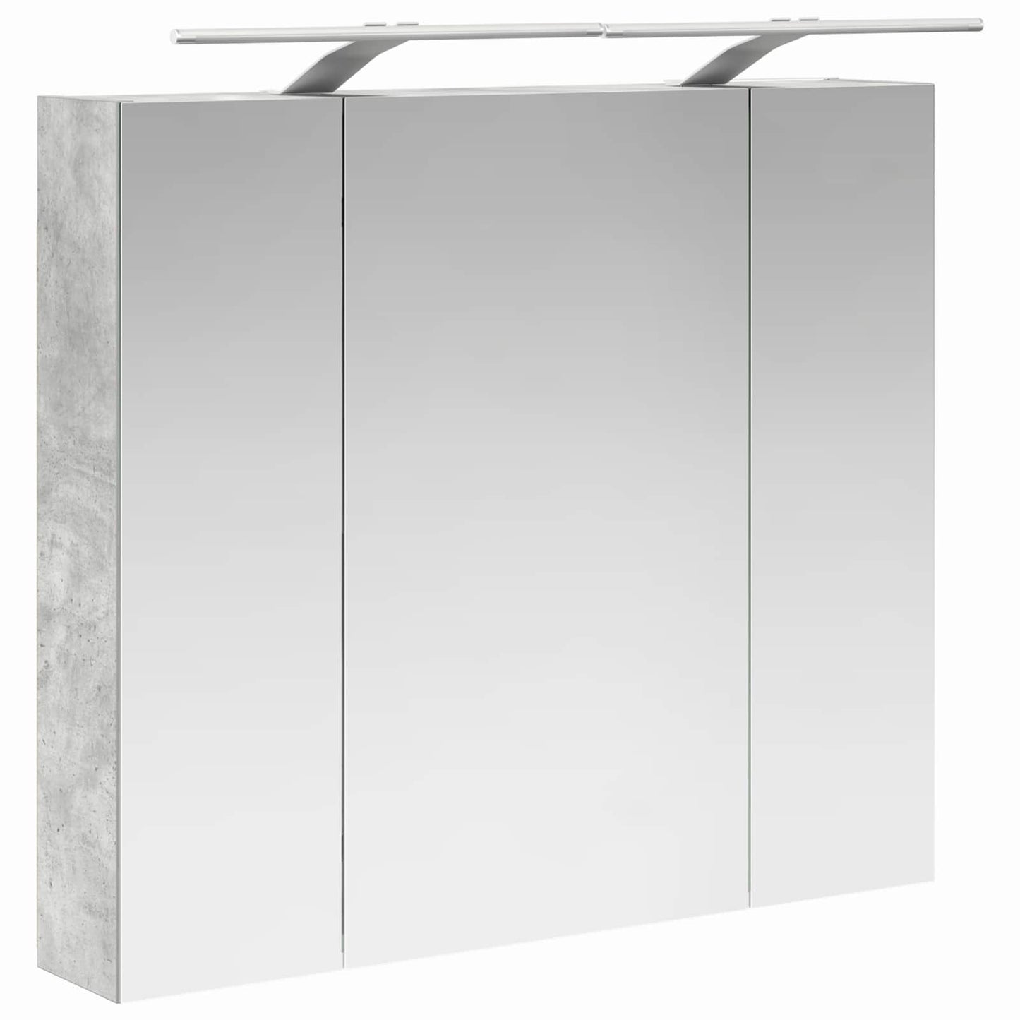 Badkamer spiegelkast Beton Grijs 80 x 14.5 x 70 cm Bewerkt hout