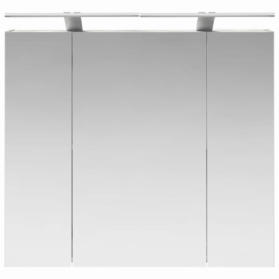 Badkamer spiegelkast Beton Grijs 80 x 14.5 x 70 cm Bewerkt hout