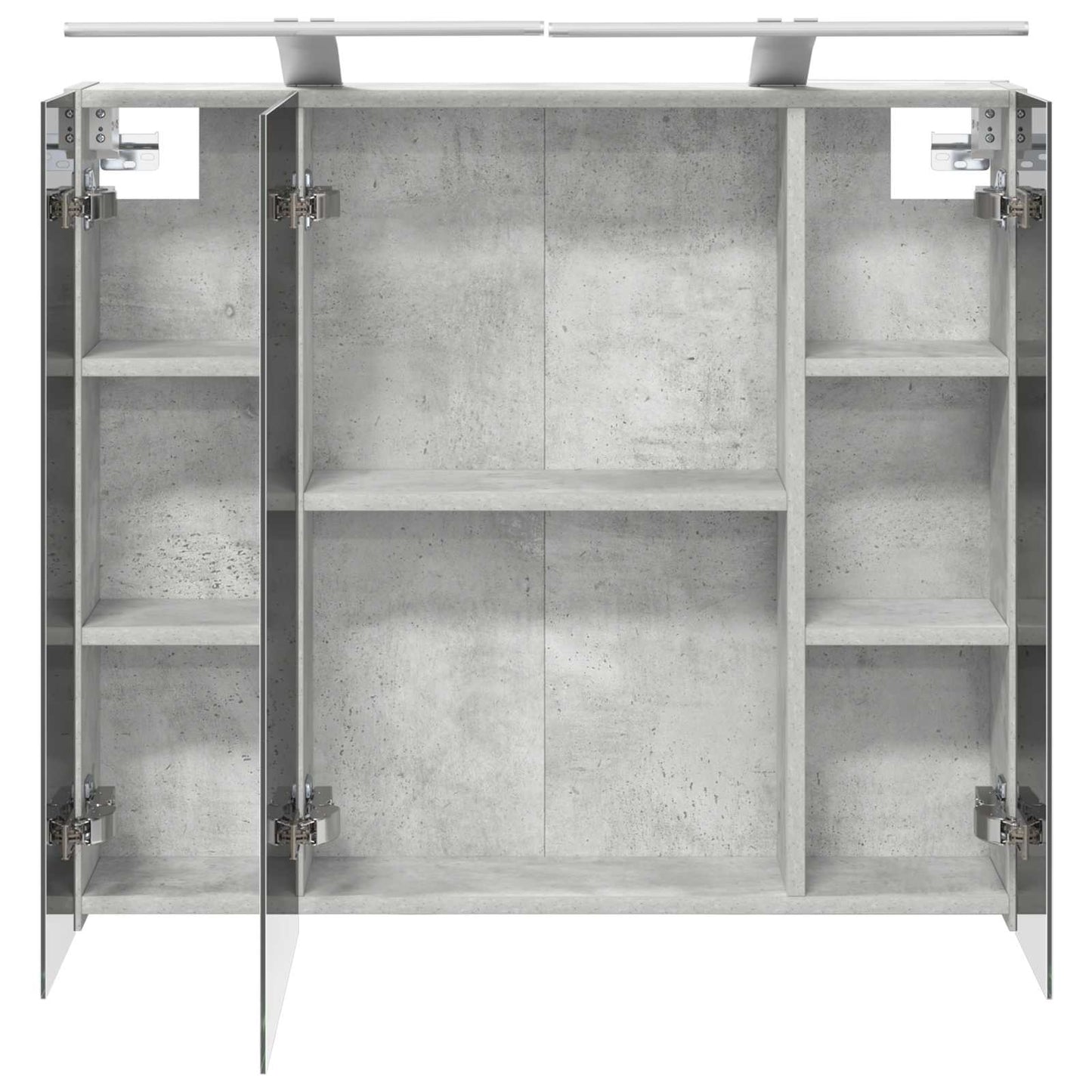 Badkamer spiegelkast Beton Grijs 80 x 14.5 x 70 cm Bewerkt hout