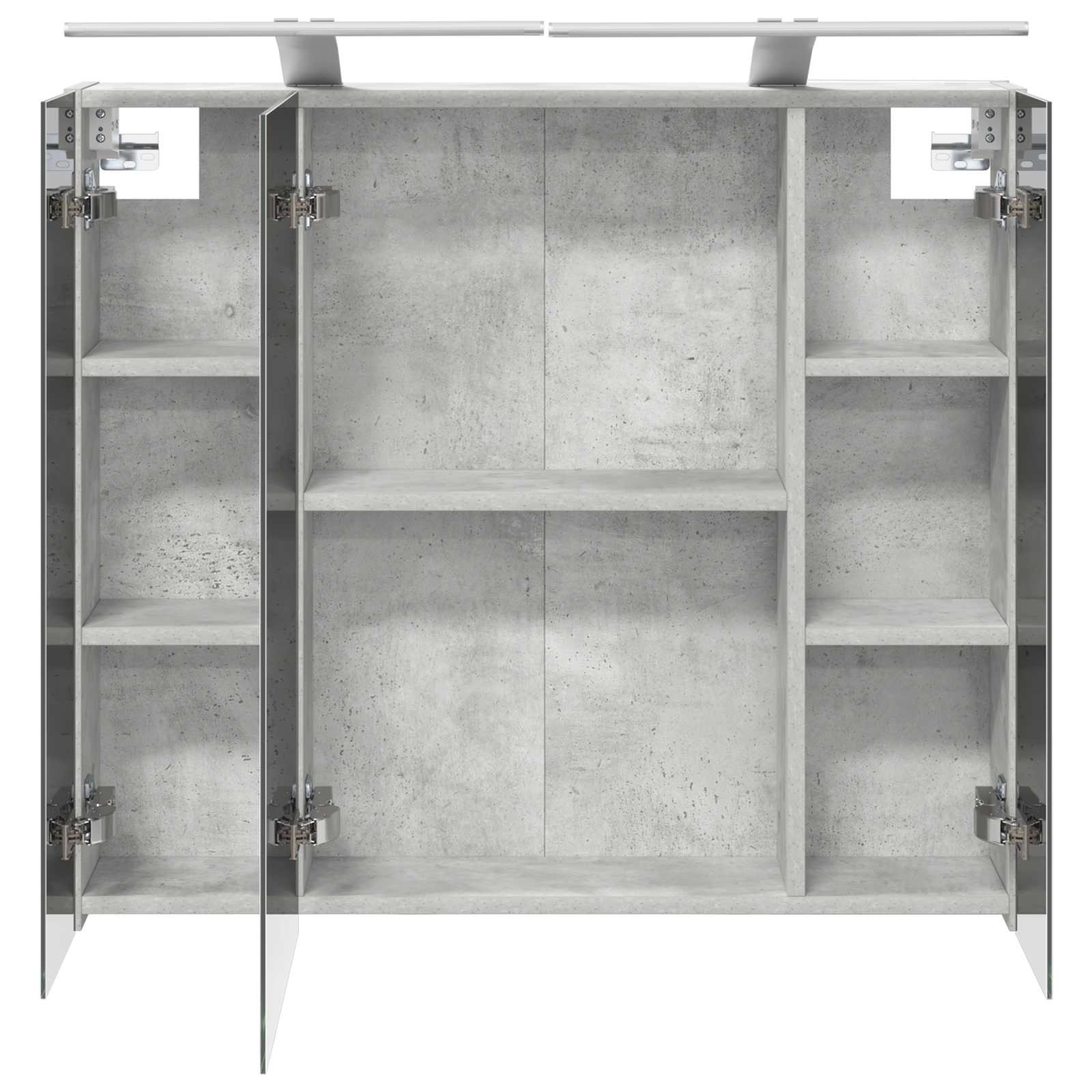 Badkamer spiegelkast Beton Grijs 80 x 14.5 x 70 cm Bewerkt hout