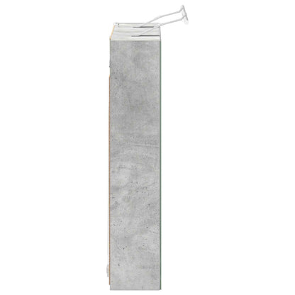 Badkamer spiegelkast Beton Grijs 80 x 14.5 x 70 cm Bewerkt hout