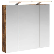 Badkamer spiegelkast met plank Gerookt eiken 80 x 14.5 x 70 cm