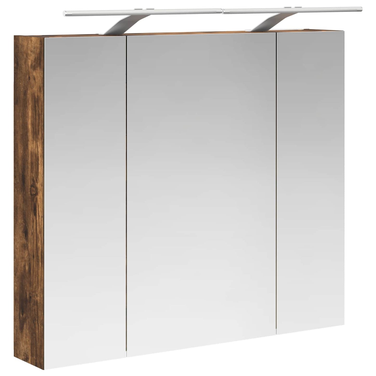 Badkamer spiegelkast met plank Gerookt eiken 80 x 14.5 x 70 cm