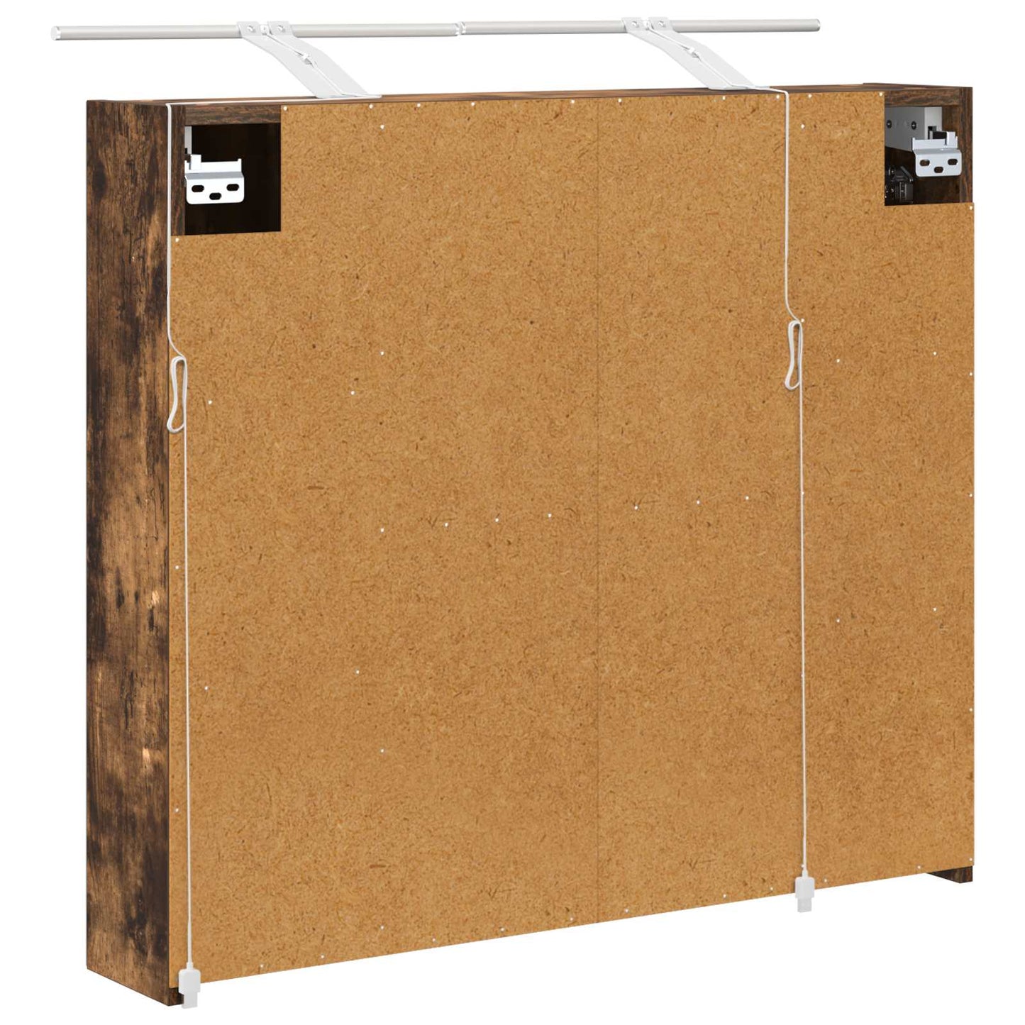 Badkamer spiegelkast met plank Gerookt eiken 80 x 14.5 x 70 cm