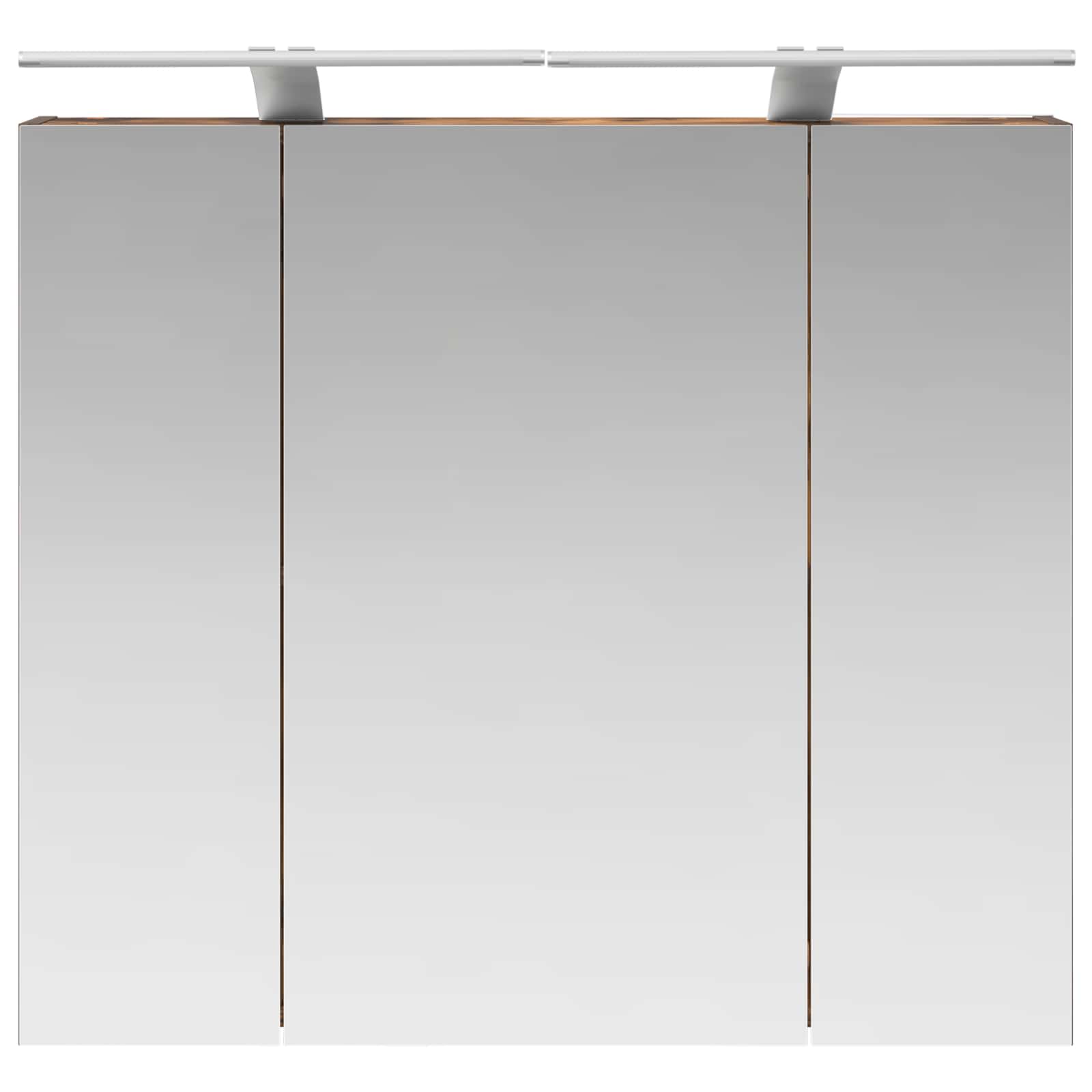Badkamer spiegelkast met plank Gerookt eiken 80 x 14.5 x 70 cm