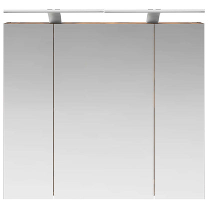 Badkamer spiegelkast met plank Gerookt eiken 80 x 14.5 x 70 cm