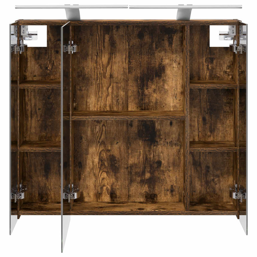 Badkamer spiegelkast Gerookt eiken 80 x 14.5 x 70 cm
