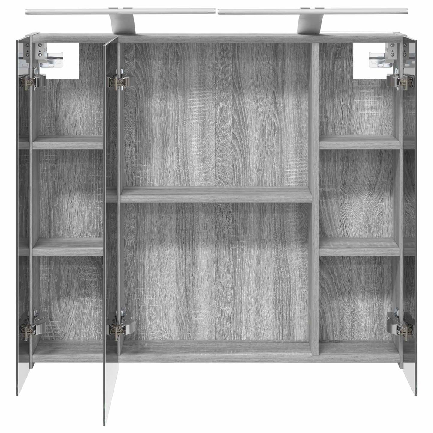 Badkamer spiegelkast met plank Grijs Sonoma 80 x 14.5 x 70 cm
