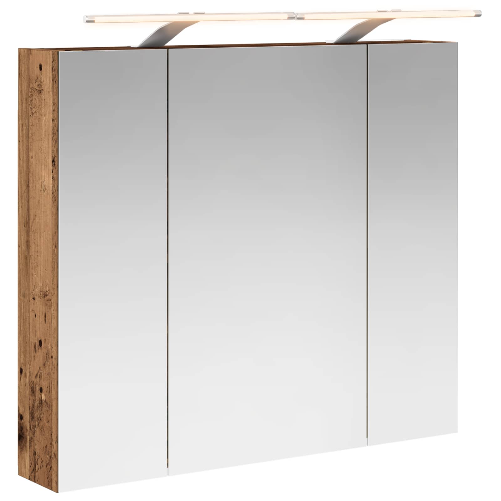 Badkamer spiegelkast Oudhout 80 x 14.5 x 70 cm Bewerkt hout