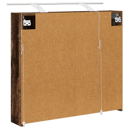 Badkamer spiegelkast Oudhout 80 x 14.5 x 70 cm Bewerkt hout