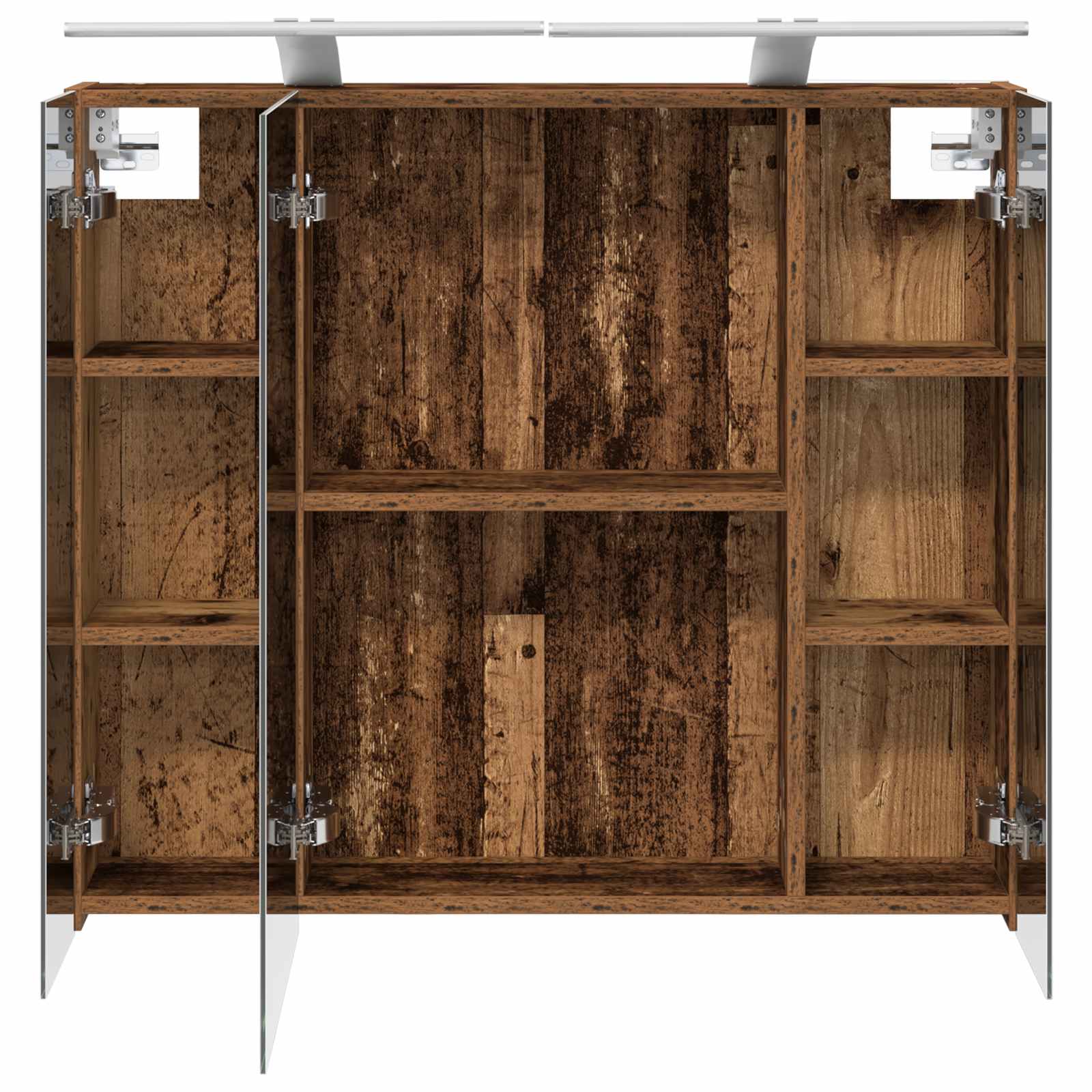 Badkamer spiegelkast Oudhout 80 x 14.5 x 70 cm Bewerkt hout