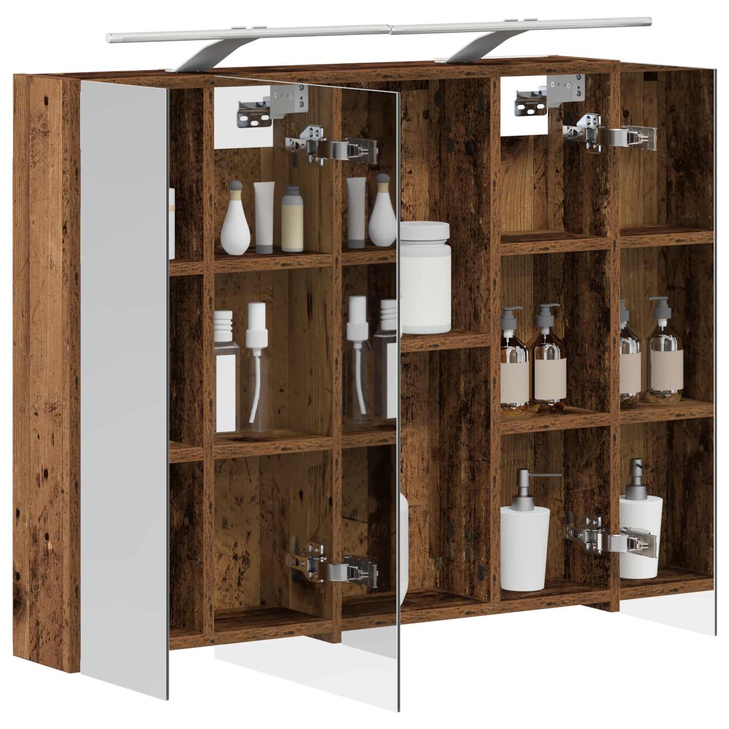 Badkamer spiegelkast Oudhout 80 x 14.5 x 70 cm Bewerkt hout