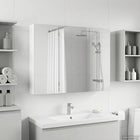 Bathroom Mirror Cabinet White 100 x 14.5 x 70 cm Engineered Wood
