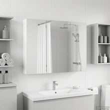 Badkamer spiegelkast Wit 100 x 14,5 x 70 cm Bewerkt hout
