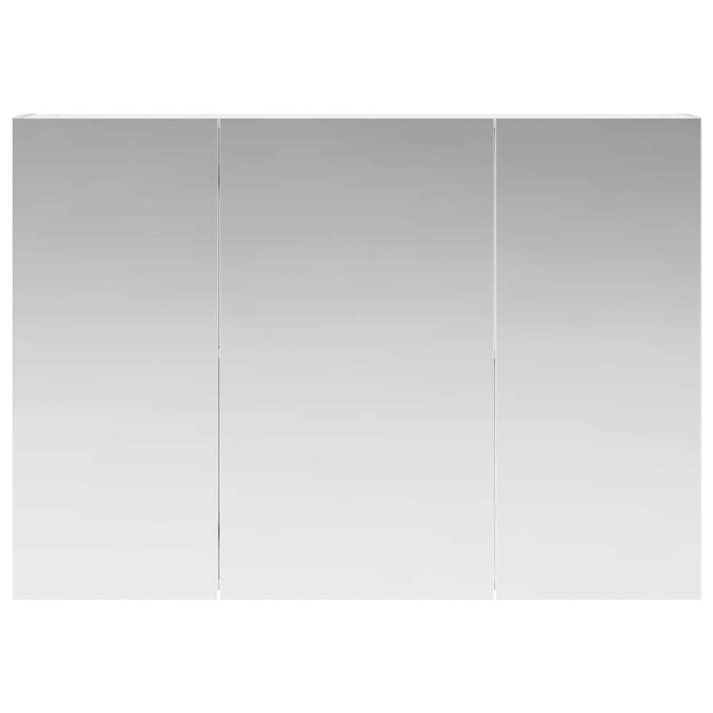 Badkamer spiegelkast Wit 100 x 14,5 x 70 cm Bewerkt hout