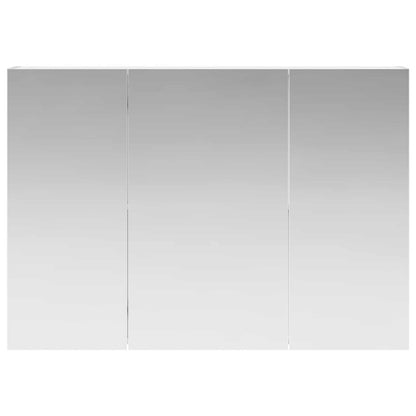 Badkamer spiegelkast Wit 100 x 14,5 x 70 cm Bewerkt hout