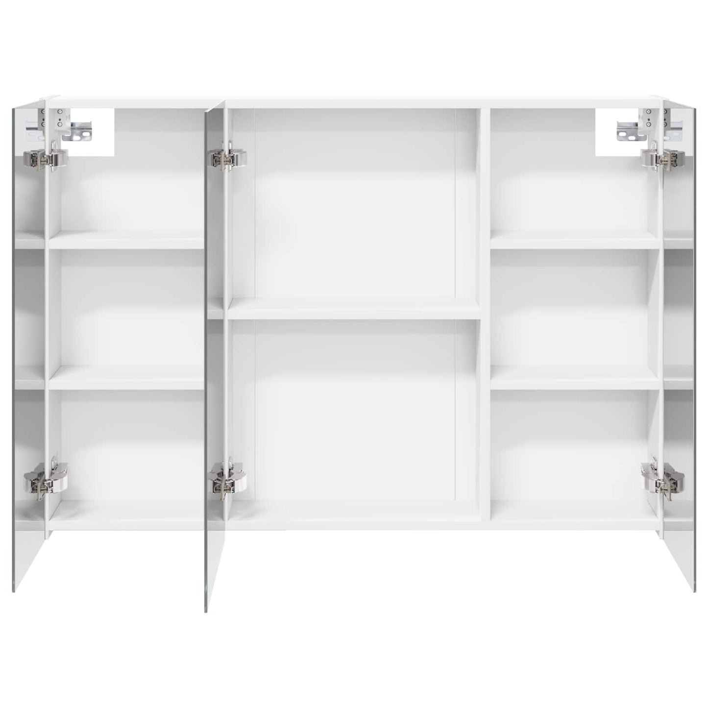 Badkamer spiegelkast Wit 100 x 14,5 x 70 cm Bewerkt hout