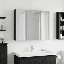 Badkamer spiegelkast met plank Zwart Eiken 100 x 14,5 x 70 cm