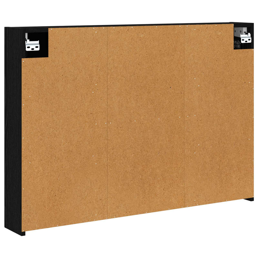 Badkamer spiegelkast met plank Zwart Eiken 100 x 14,5 x 70 cm