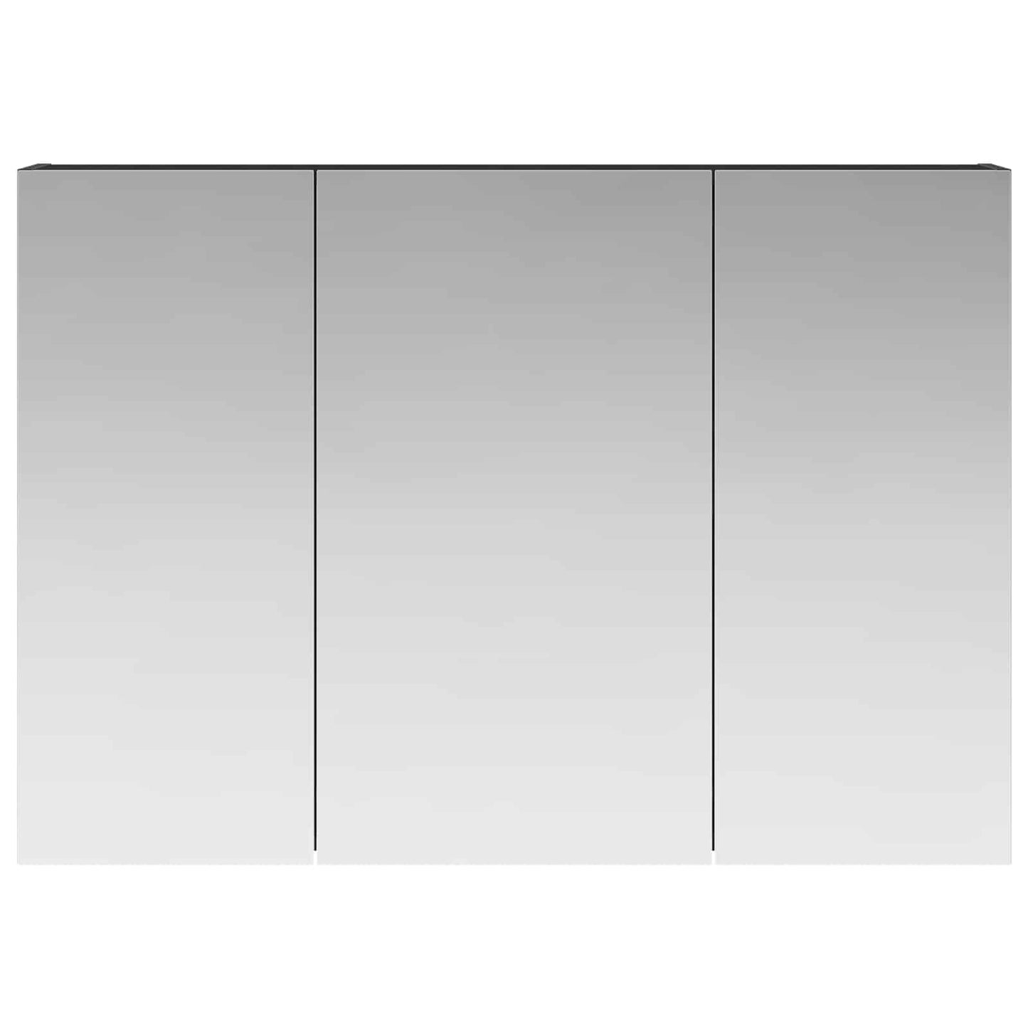 Badkamer spiegelkast met plank Zwart Eiken 100 x 14,5 x 70 cm