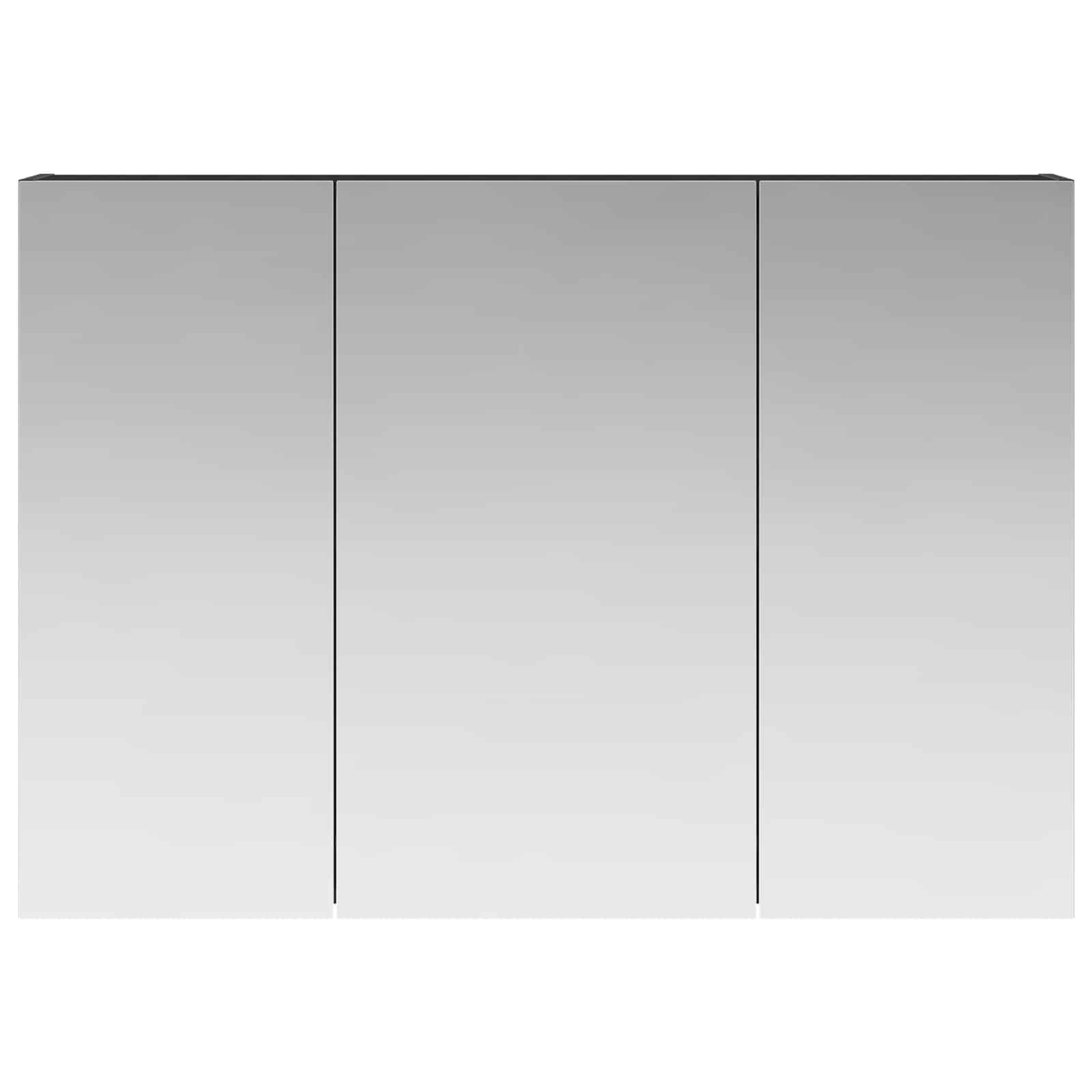 Badkamer spiegelkast met plank Zwart Eiken 100 x 14,5 x 70 cm