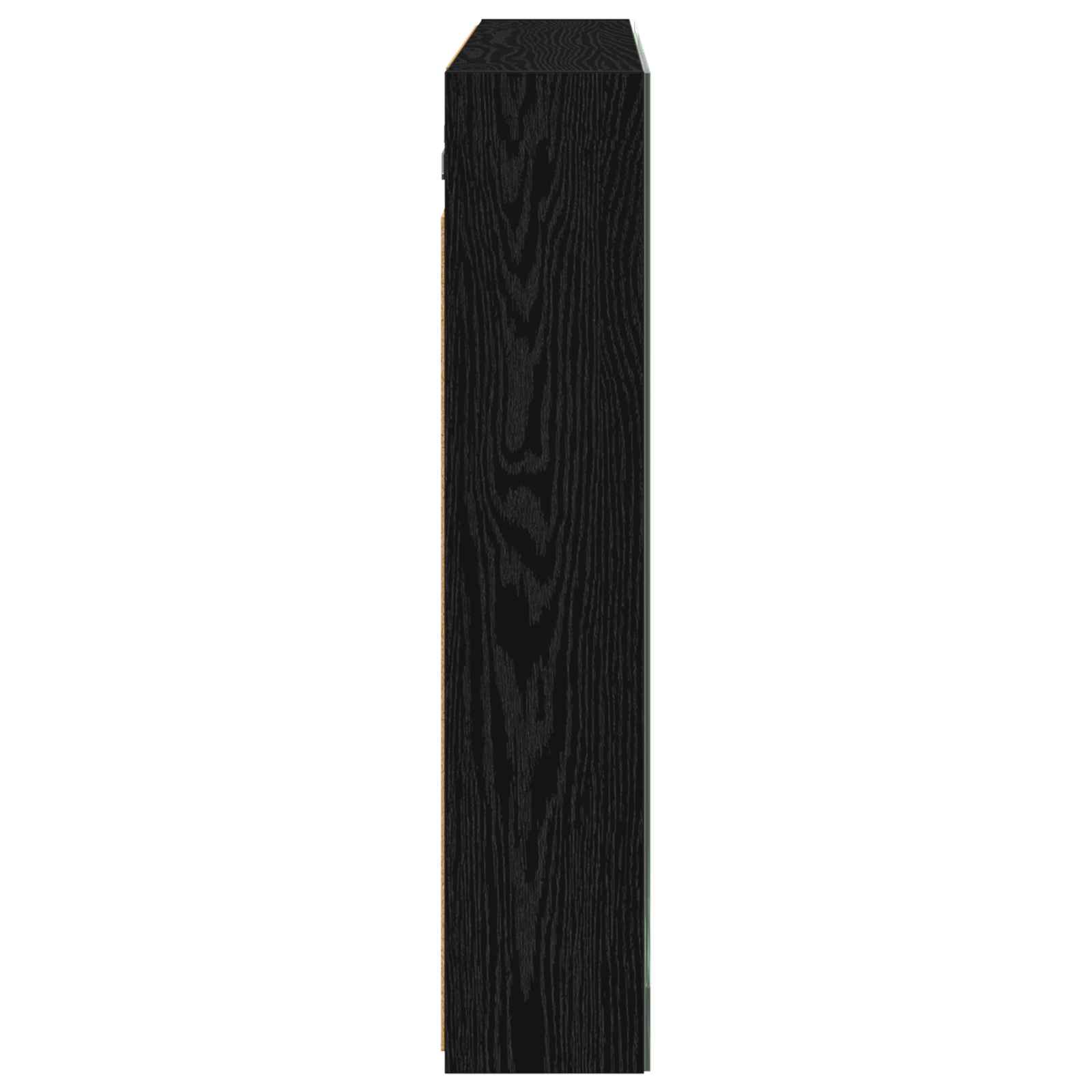 Badkamer spiegelkast met plank Zwart Eiken 100 x 14,5 x 70 cm
