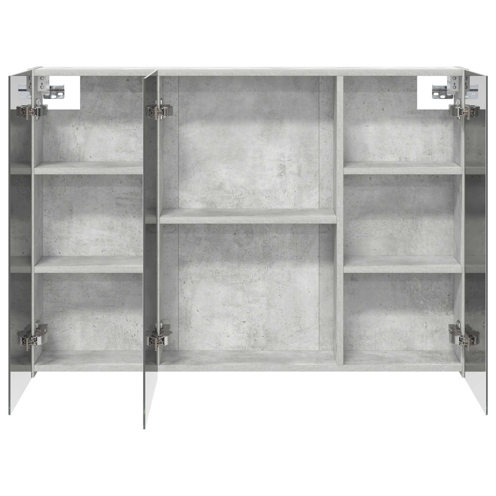 Badkamer spiegelkast met plank Beton Grijs 100 x 14,5 x 70 cm