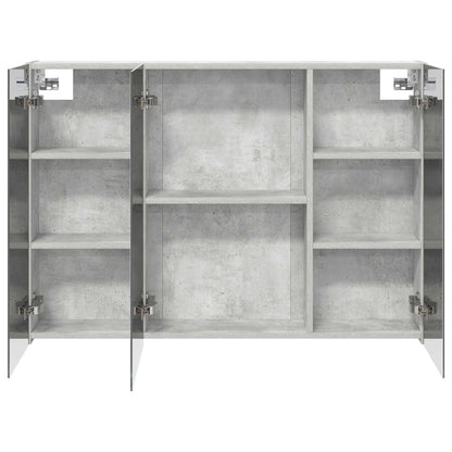 Badkamer spiegelkast met plank Beton Grijs 100 x 14,5 x 70 cm