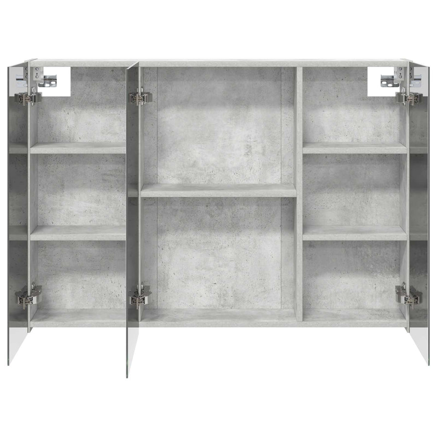 Badkamer spiegelkast met plank Beton Grijs 100 x 14,5 x 70 cm