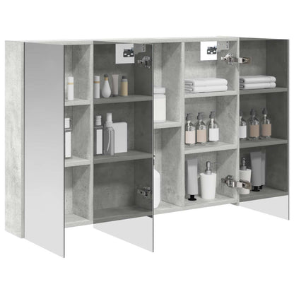 Badkamer spiegelkast met plank Beton Grijs 100 x 14,5 x 70 cm
