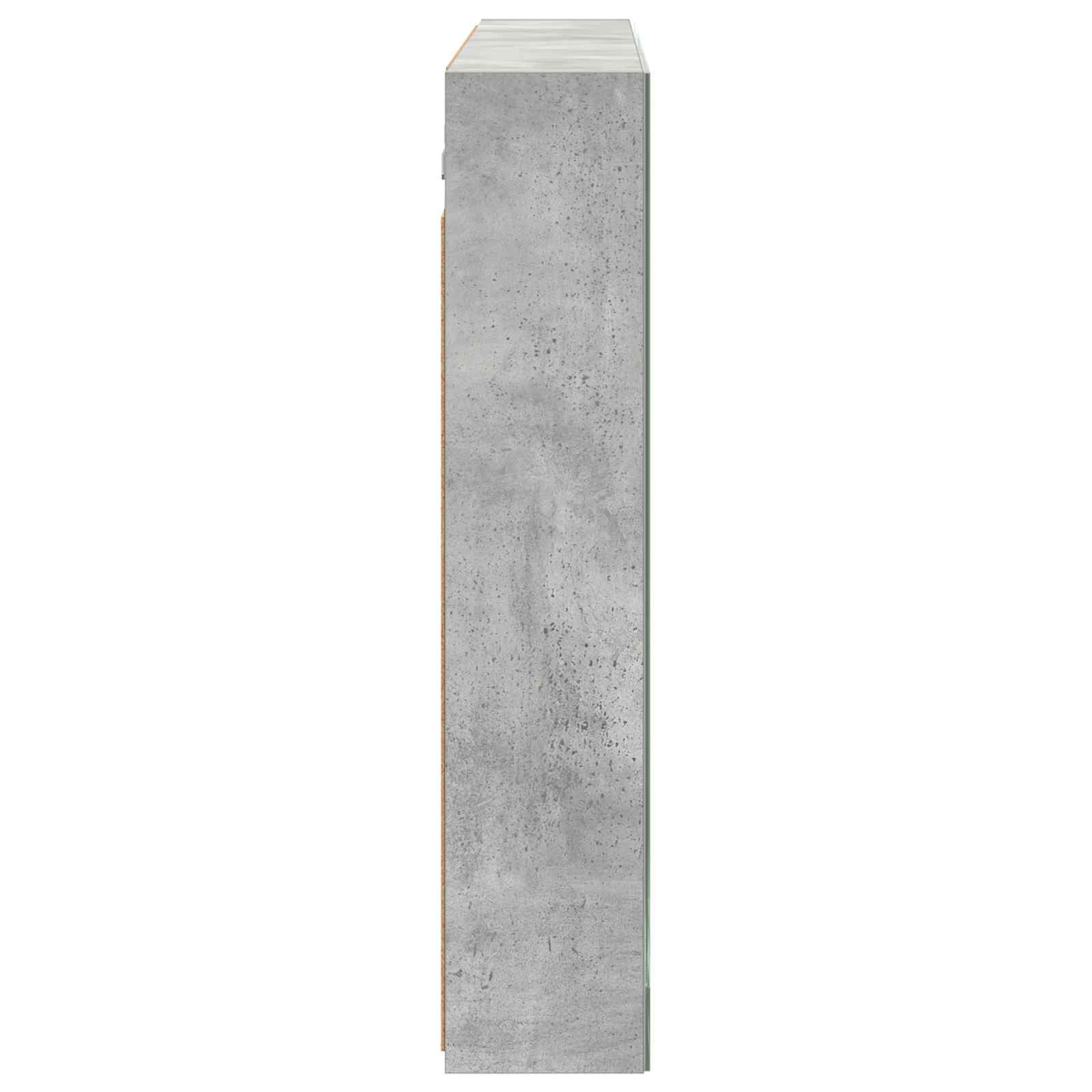 Badkamer spiegelkast met plank Beton Grijs 100 x 14,5 x 70 cm