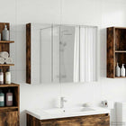 Badkamer spiegelkast 100x14,5x70 cm gerookt eiken