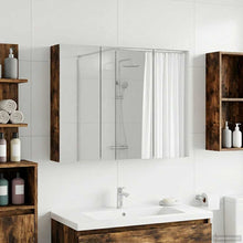 Badkamer spiegelkast met plank Gerookt eiken 100 x 14,5 x 70 cm