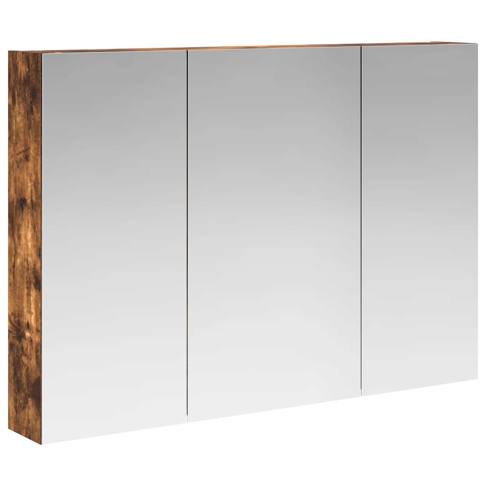 Badkamer spiegelkast met plank Gerookt eiken 100 x 14,5 x 70 cm
