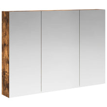 Badkamer spiegelkast met plank Gerookt eiken 100 x 14,5 x 70 cm