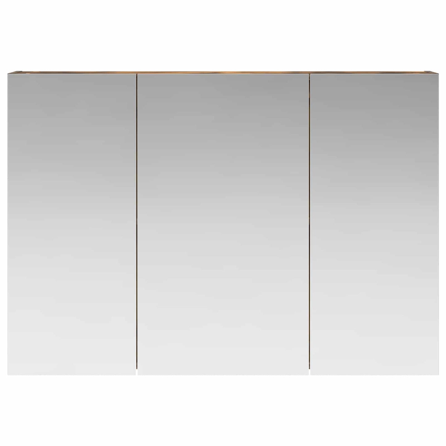 Badkamer spiegelkast met plank Gerookt eiken 100 x 14,5 x 70 cm