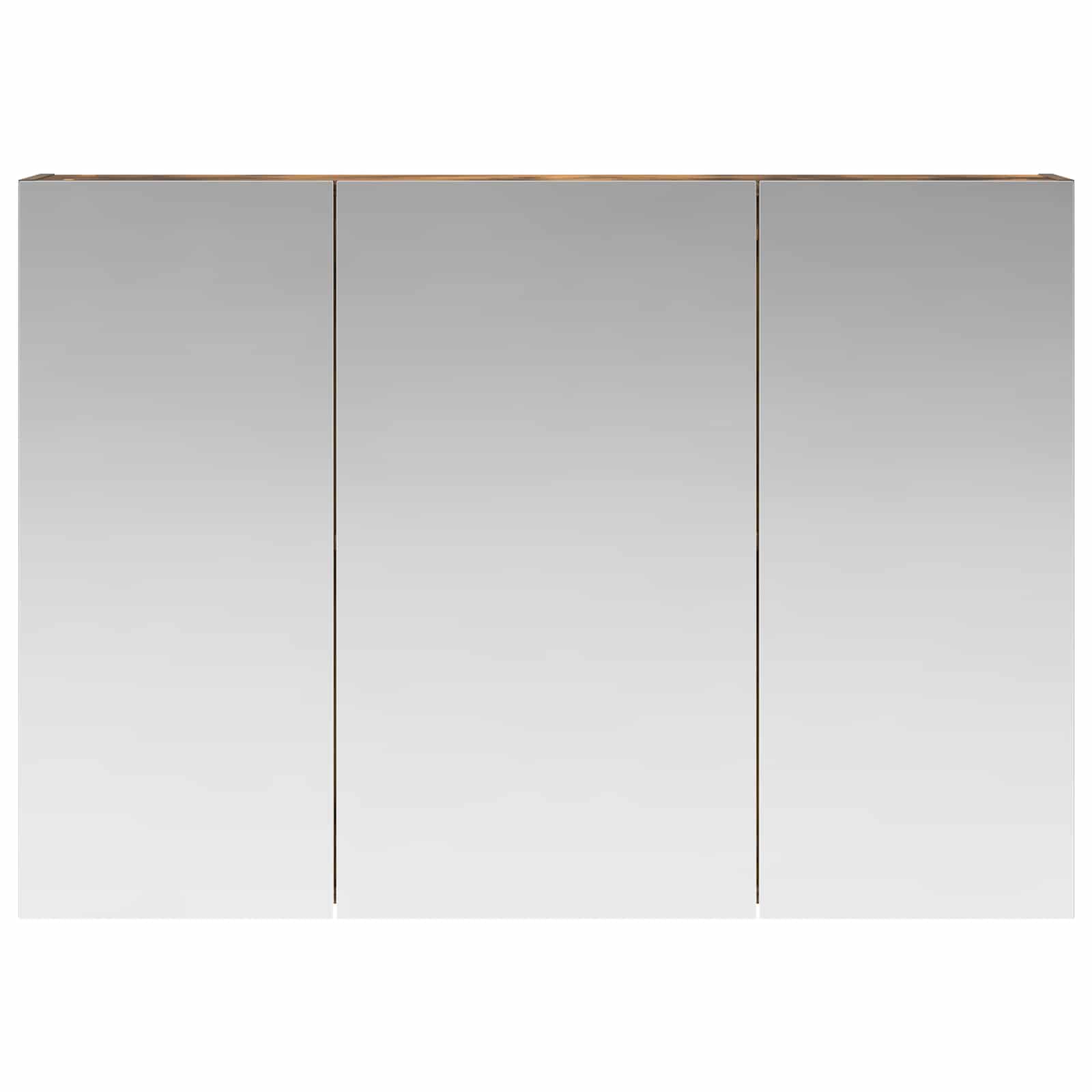 Badkamer spiegelkast met plank Gerookt eiken 100 x 14,5 x 70 cm
