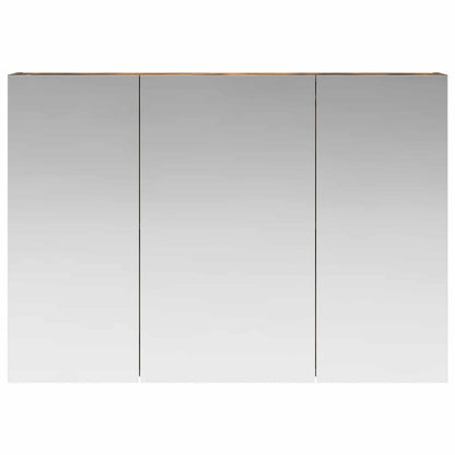 Badkamer spiegelkast met plank Gerookt eiken 100 x 14,5 x 70 cm