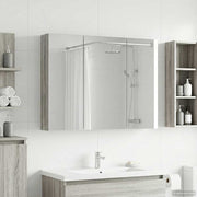 Badkamer spiegelkast 100x14,5x70 cm grijs Sonoma