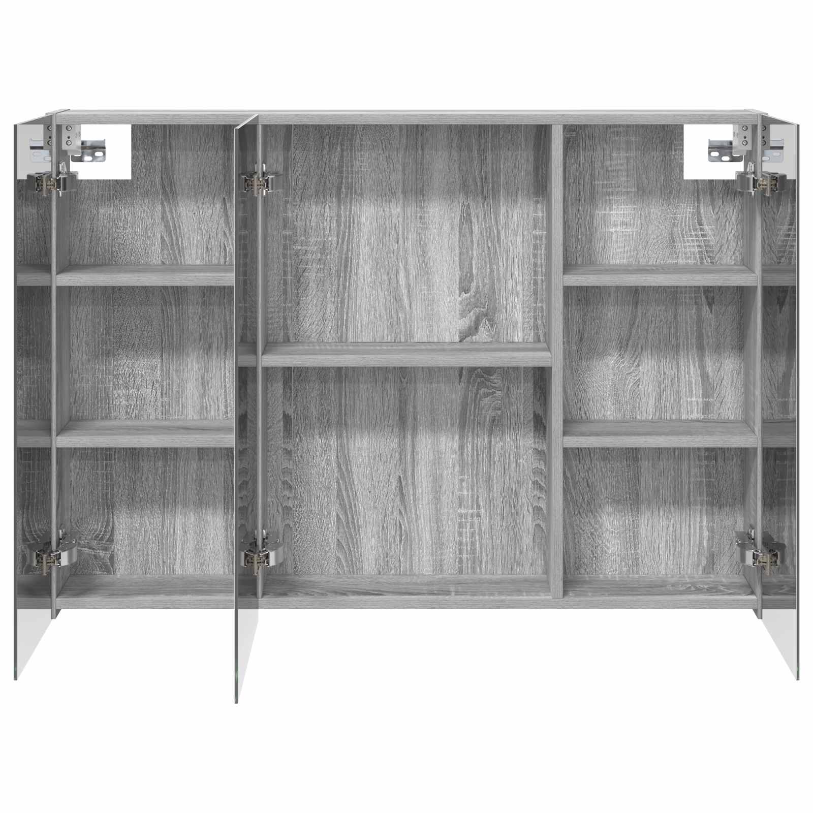 Badkamer spiegelkast met plank Grijs Sonoma 100 x 14,5 x 70 cm