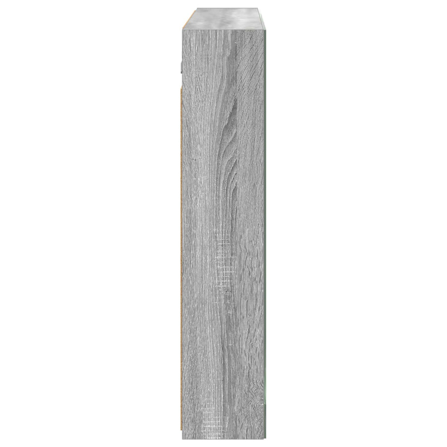 Badkamer spiegelkast met plank Grijs Sonoma 100 x 14,5 x 70 cm