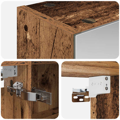 Badkamer spiegelkast Oudhout 100 x 14,5 x 70 cm Bewerkt hout