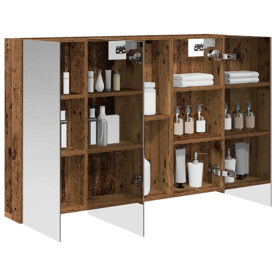 Badkamer spiegelkast Oudhout 100 x 14,5 x 70 cm Bewerkt hout