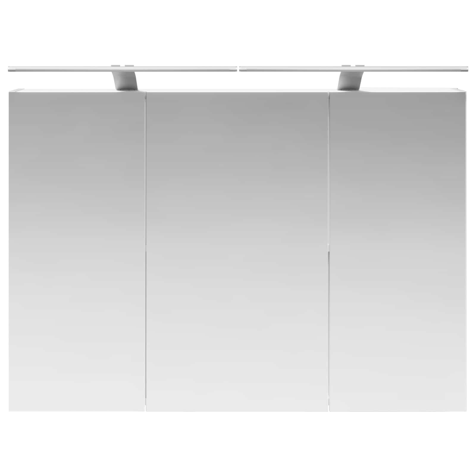Badkamer spiegelkast Wit 100 x 14,5 x 70 cm Bewerkt hout
