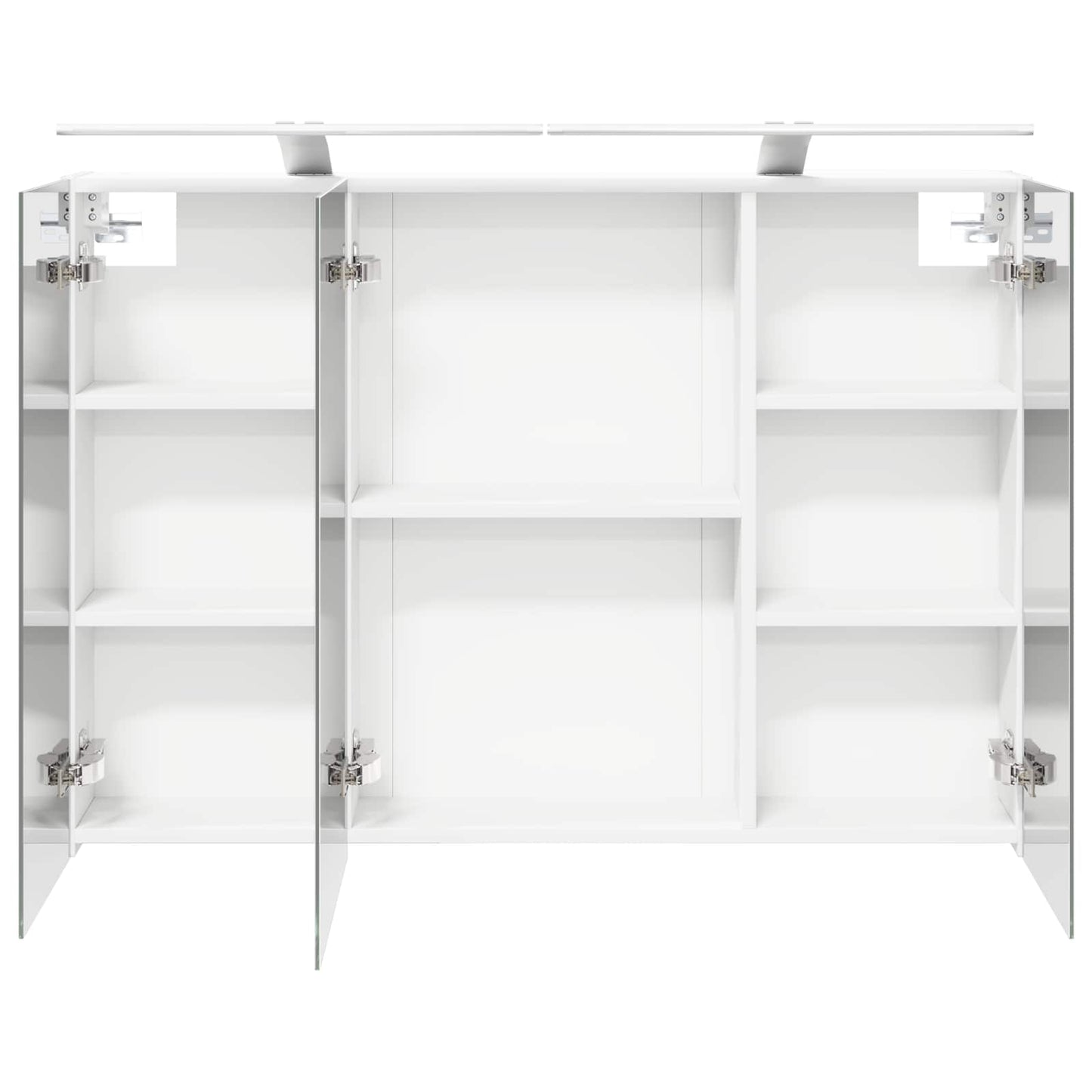 Badkamer spiegelkast Wit 100 x 14,5 x 70 cm Bewerkt hout