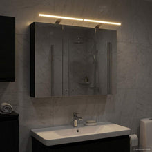 Badkamer spiegelkast met plank Zwart Eiken 100 x 14,5 x 70 cm
